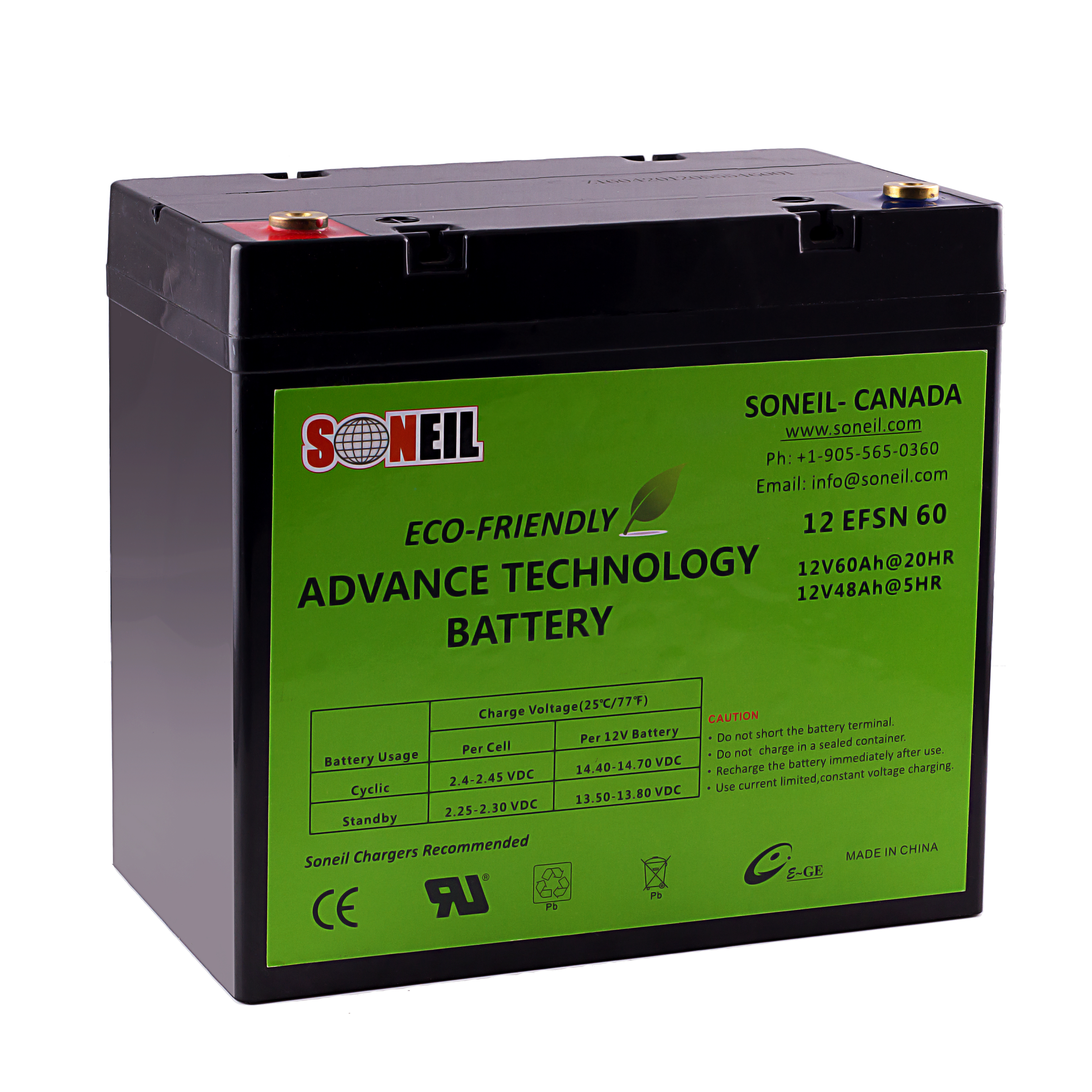 12V 60Ah EFSN SiO2 Battery
